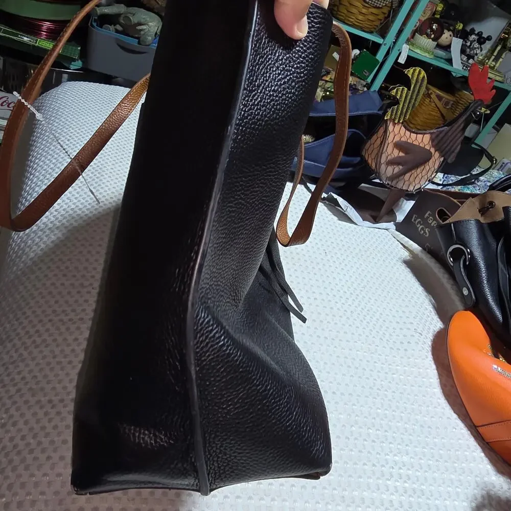 REBECCA MINKOFF XL LEATHER MEGAN TOTE BAG